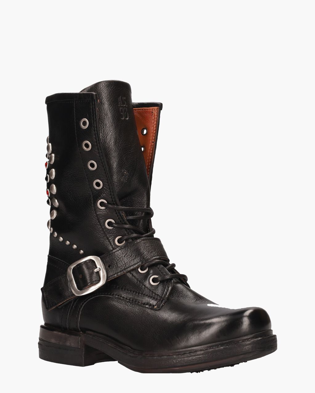 A.S. 98 B80212 Zwart Dames Veterboots
