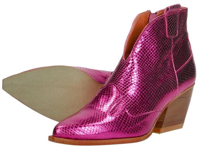 Red Rag Western Laarsjes fuchsia