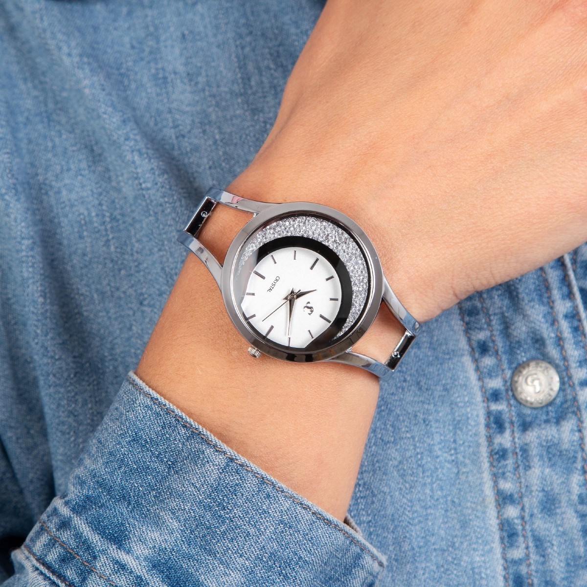Montre Lily SC Crystal ornée de Cristaux scintillants