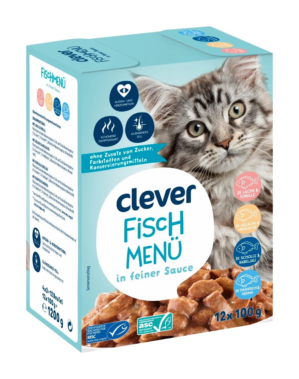Clever Fisch Menü in feiner Sauce