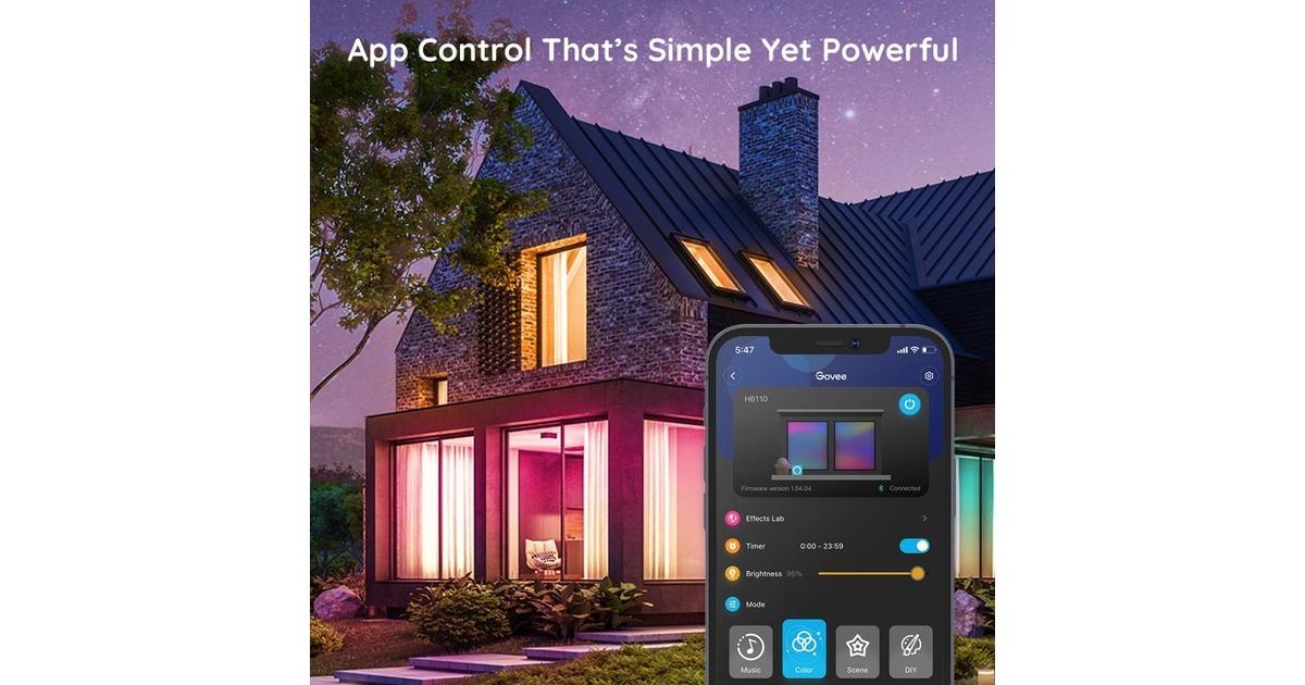 GoveeH6110 RGB Smart Wi-Fi + Bluetooth ledstrip  (10 meter, Wifi, Bluetooth)