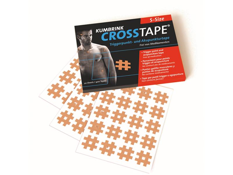Crosstape Schmerz- und Akupunkturtape Grösse S, 400 Tapes Gitter Tapes zur Schmerzbehandlung