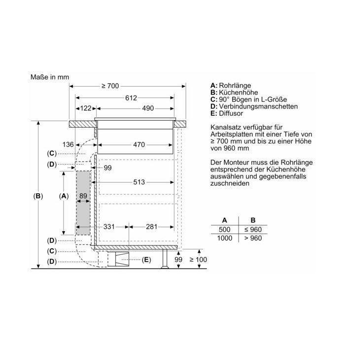 Siemens Kochfeld mit Dunstabzug ED851FQ15E