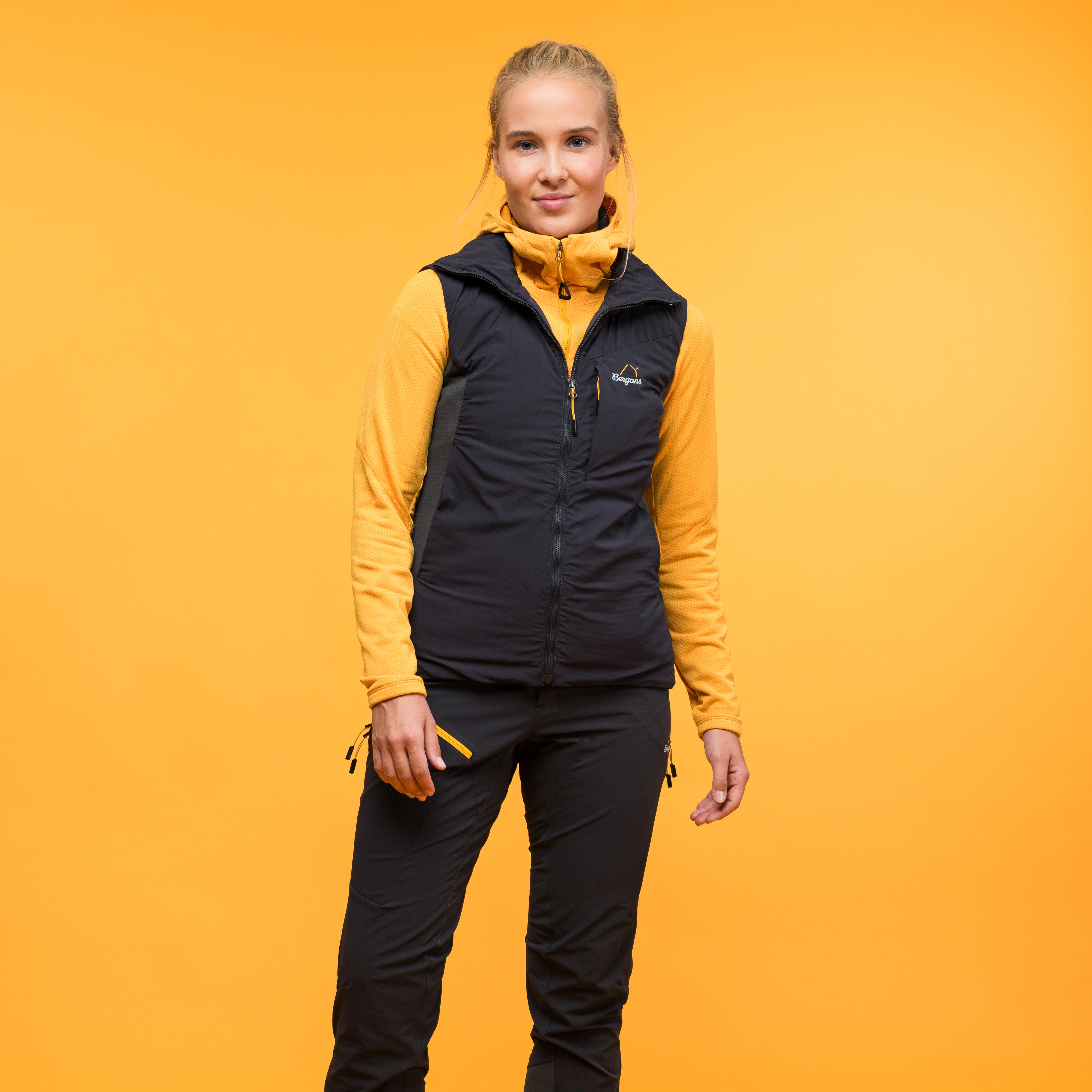 Y MountainLine Light Insulated Air Vest Women Dark Shadow Grey