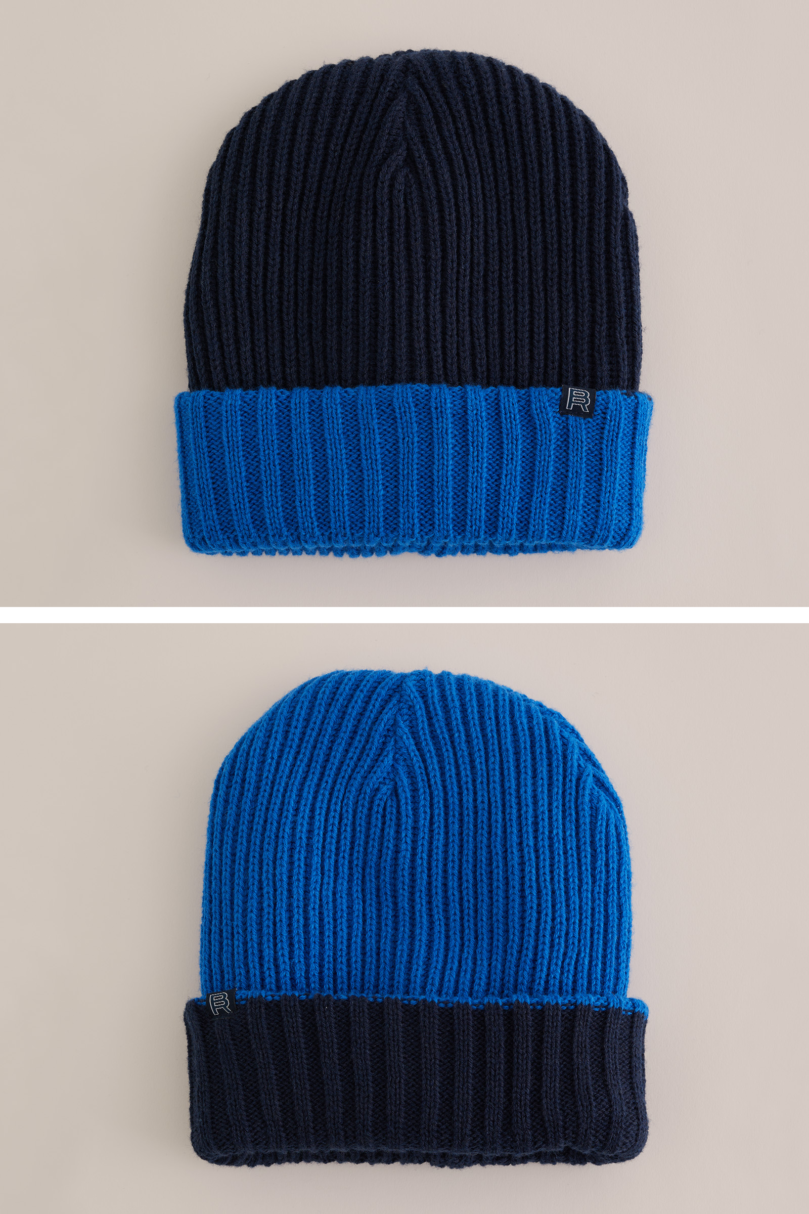 Jongens Reversible beanie Blue Ridge Blauw