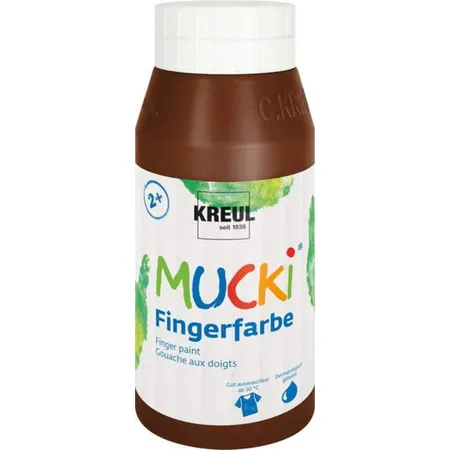 MUCKI Fingerfarbe Braun 750 ml