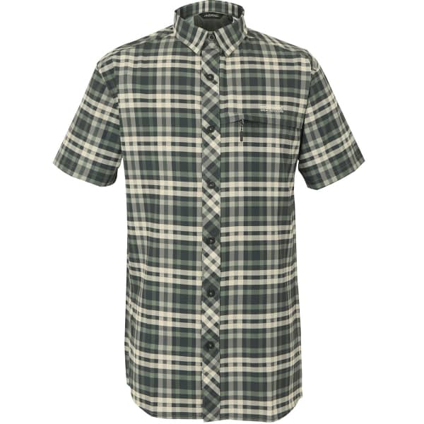 Chemise randonnée REGATTA TRAVEL PACKAWAY S/S SHIRT AGAVE GREEN CHECK