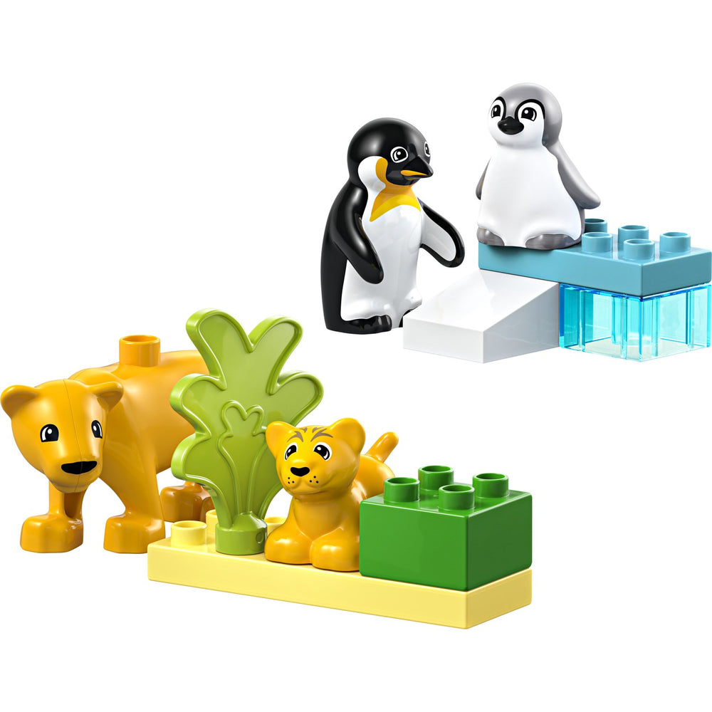 Køb LEGO® DUPLO Town - Vilde Dyrefamilier: Pingviner Og Løver 10442