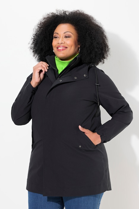 HYPRAR 3-in1-Funktionsjacke, A-Linie, Steppweste, Kapuze