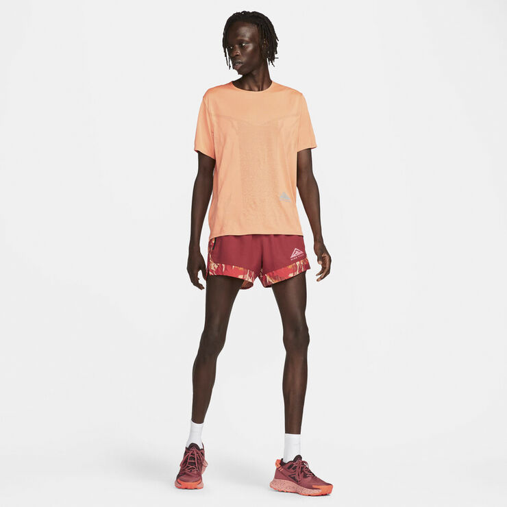 Nike Dri Fit Rise 365 Lobe T Shirt Orange