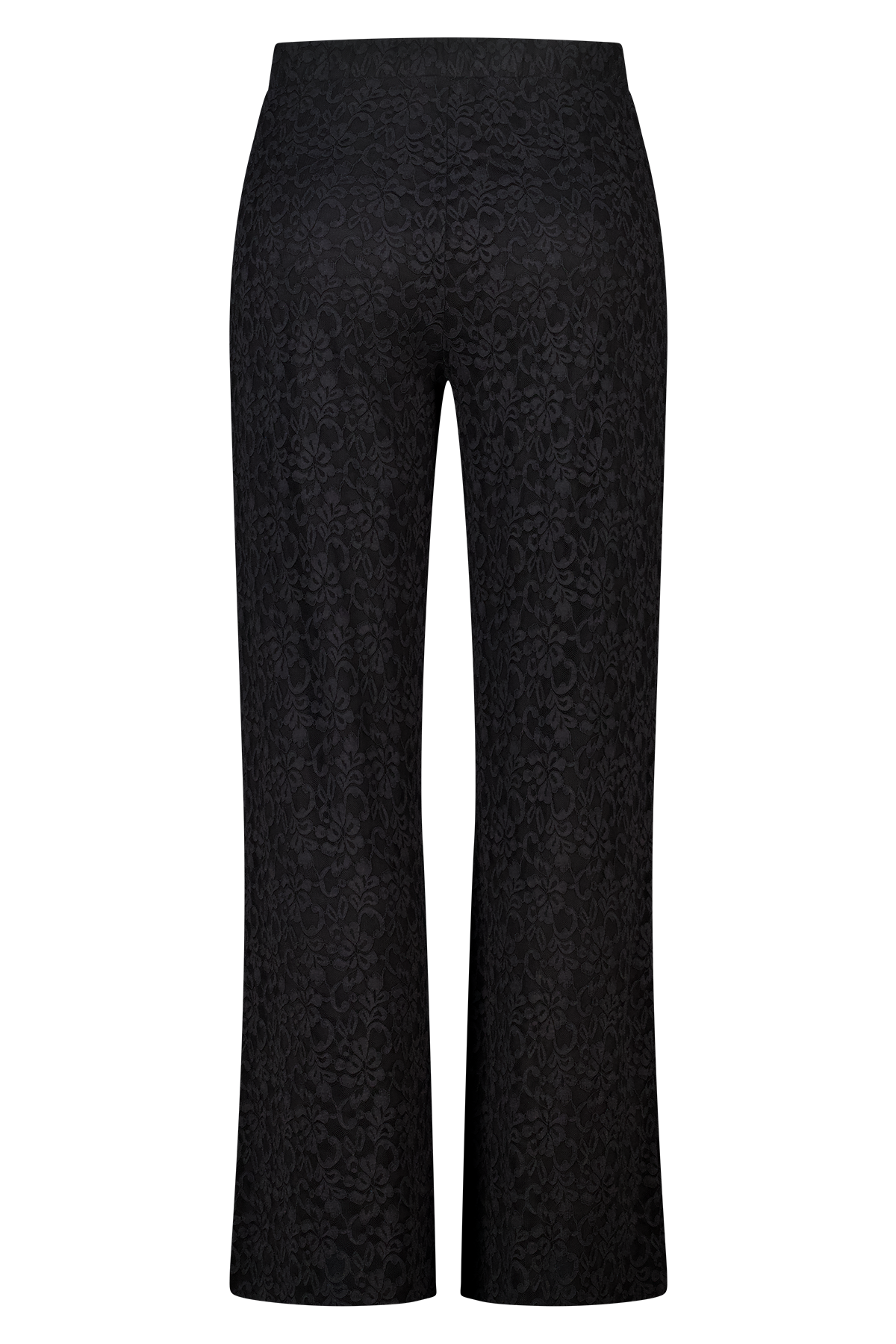 Wide leg broek van kant Zwart