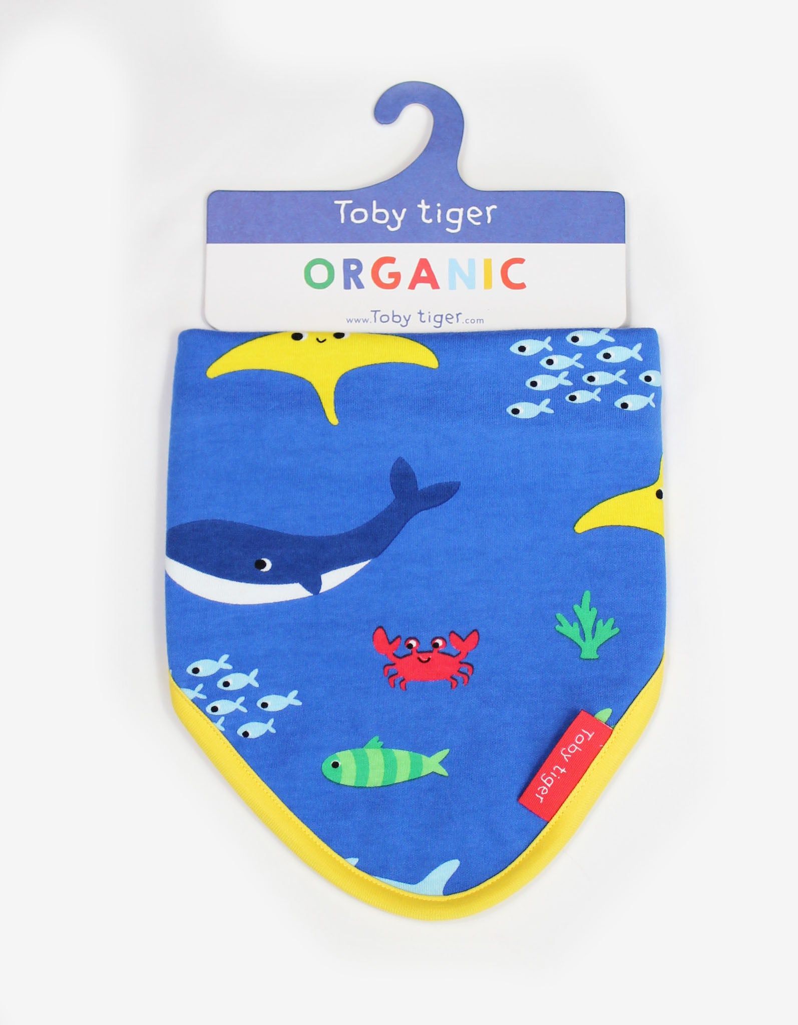 Toby Tiger Dreiekstuch Lätzchen mit Meerestiere Print