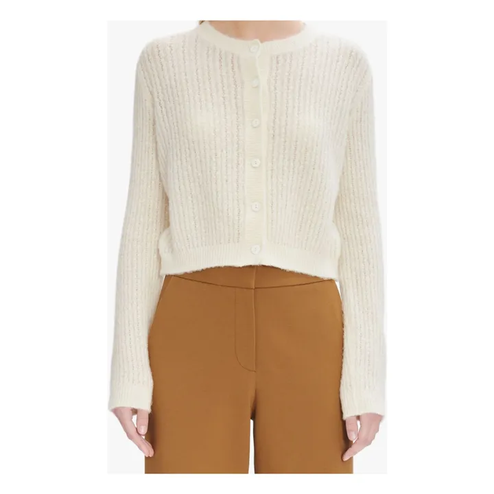 A.P.C. Gilet Milo Baby Alpaga | Blanc cassé
