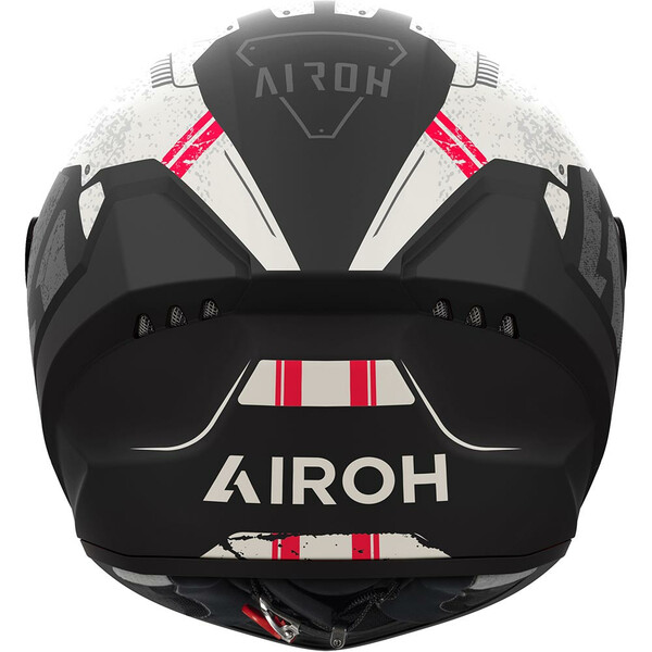 Airoh - Casque Connor Omega Blanc Mat / Noir / Rouge