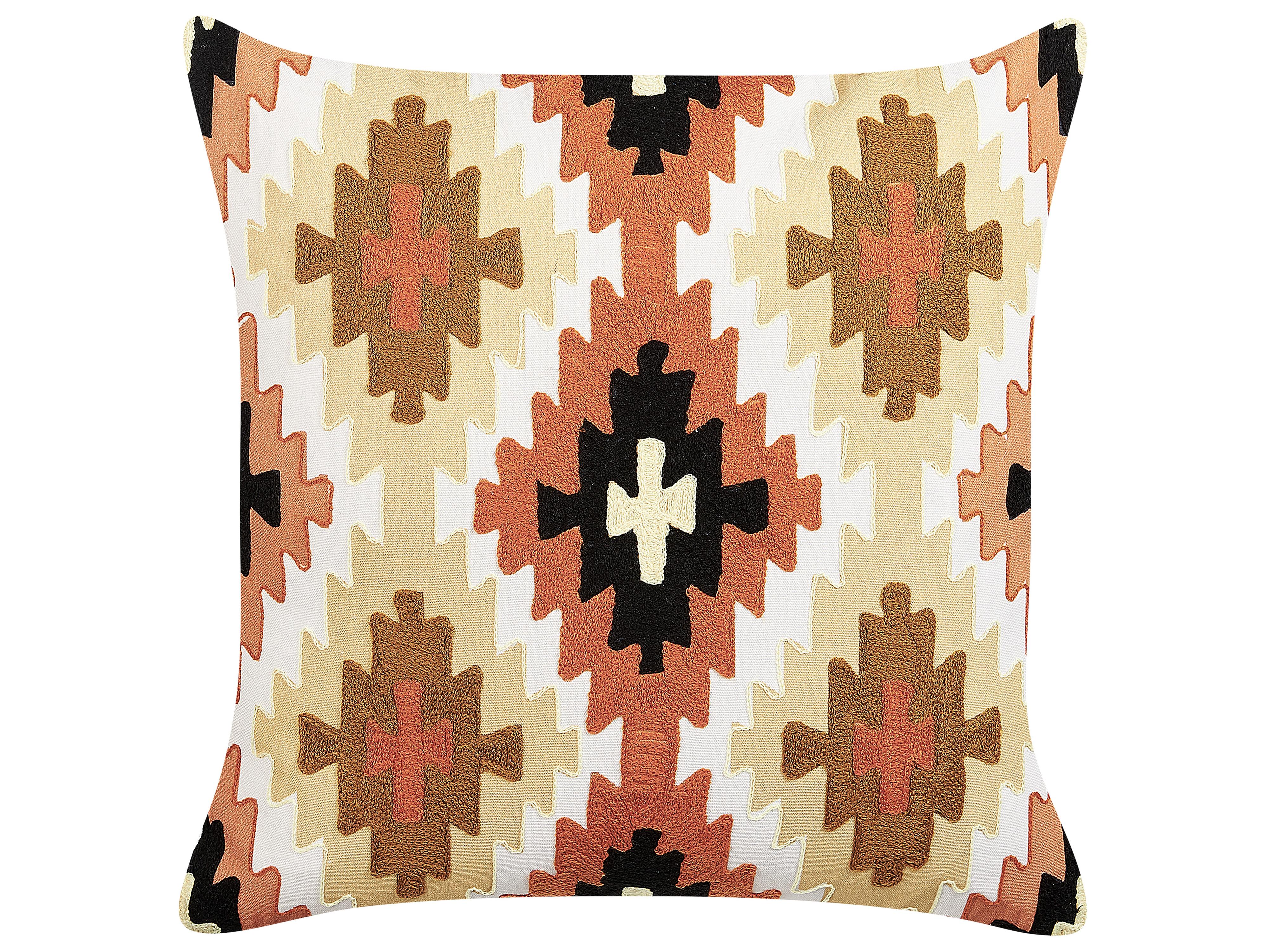 Set van 2 sierkussens SERAMPORE Katoen 50 x 50 cm Meerkleurig geometrisch patroon