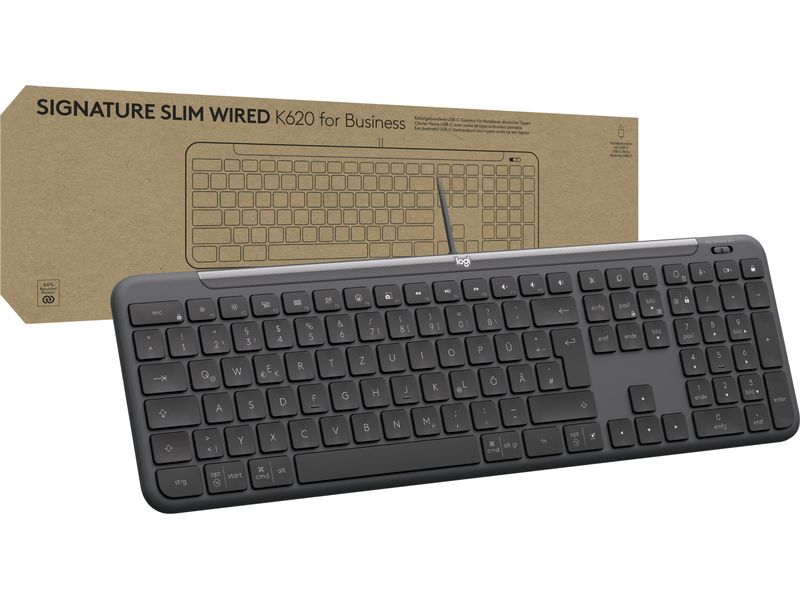Logitech Tastatur K620 for Business Kabelgebundene Tastatur für Unternehmen