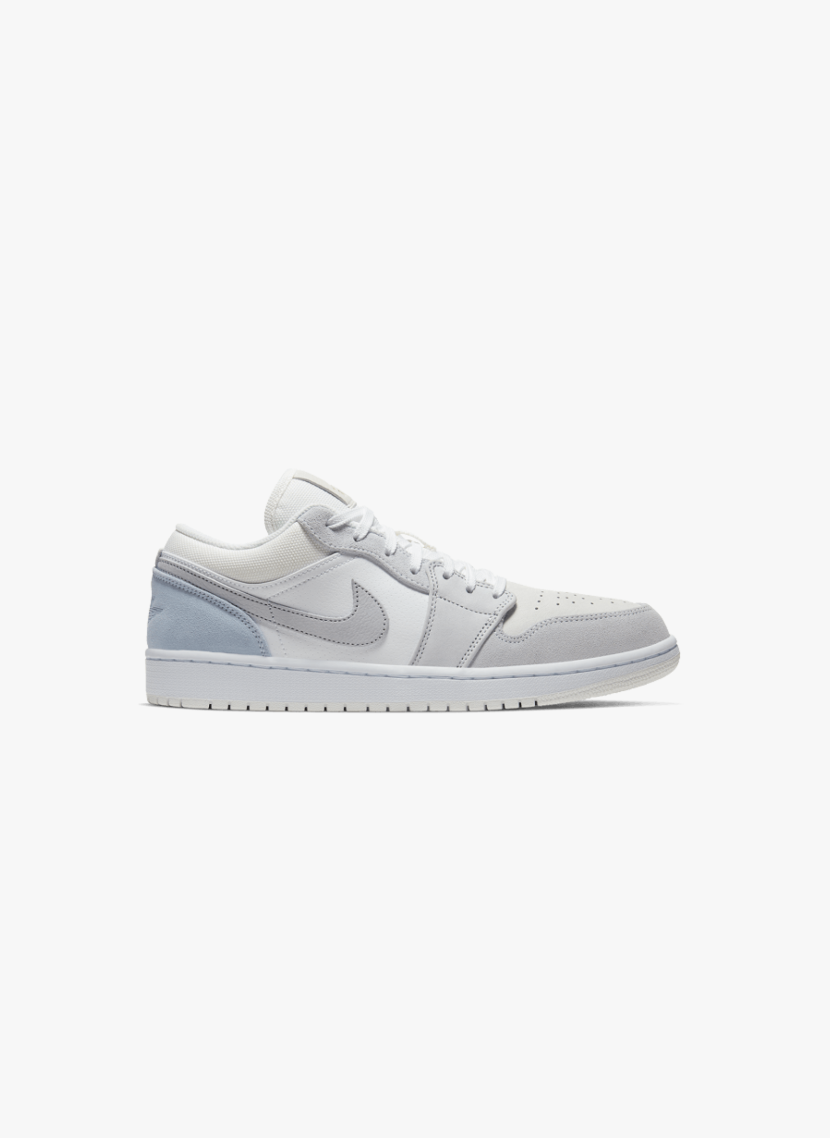 Air jordan 1 low sky grey paris | Blanc