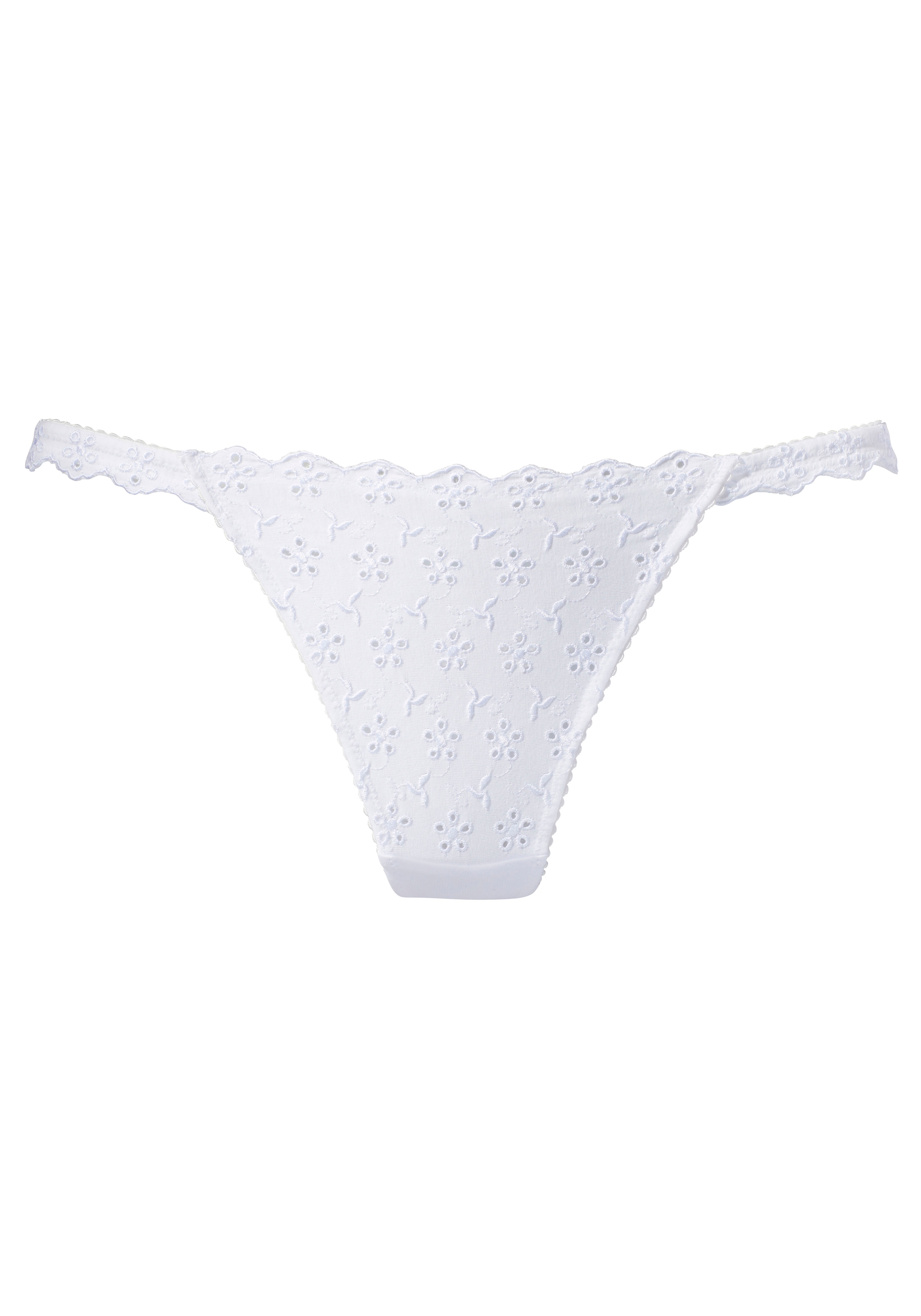 Vivance String , aus weicher Baumwolle mit Lochstickerei