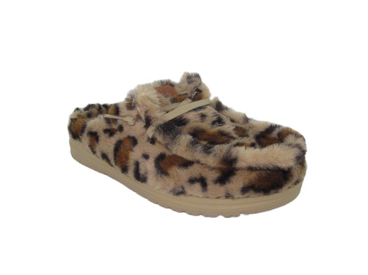 Hey Dude Wendy Slipper Leopard Bruin