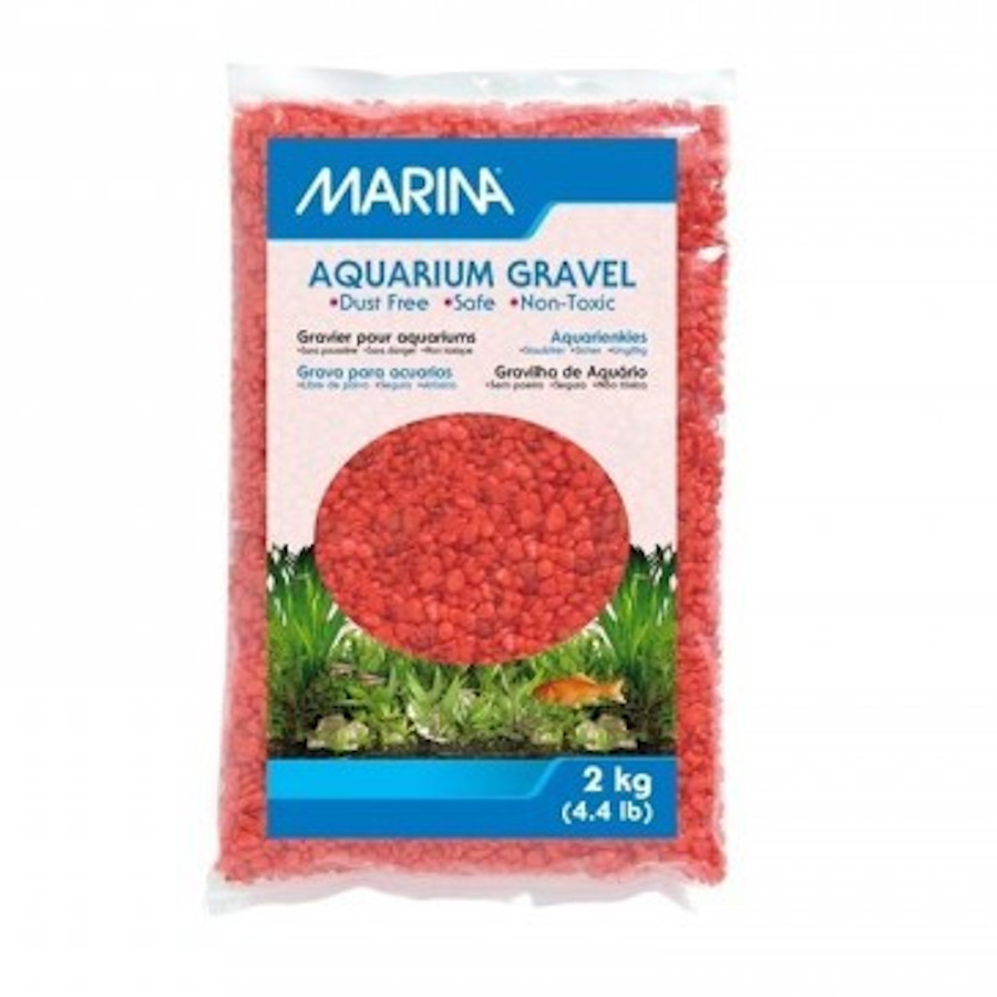 Cascalho vermelho Marina para aquários
