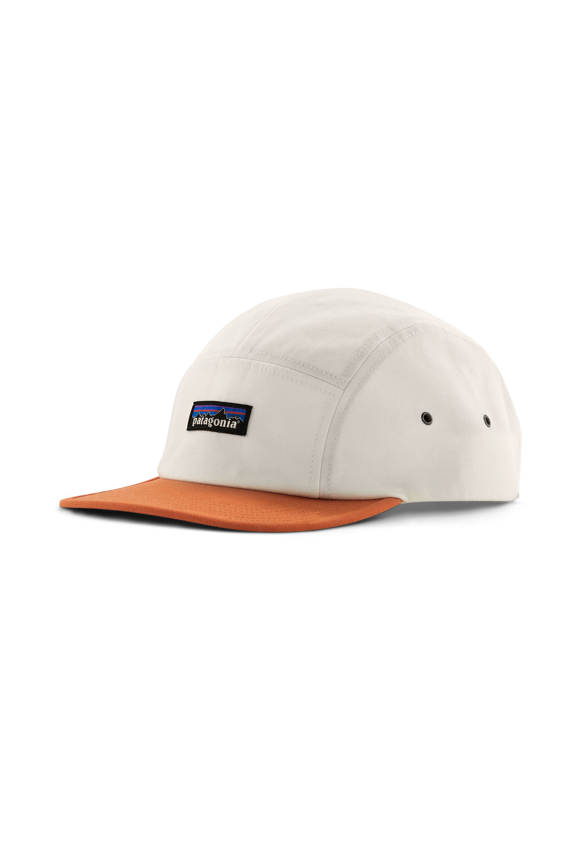 Patagonia Cap P-6 Label Maclure Hat Birch White w/Rock Melon