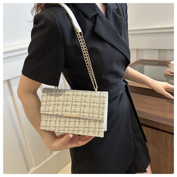 Kleevelind - Tweed Flap Schoudertas