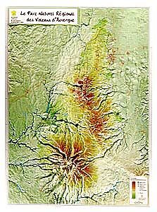 GEORELIEF - GEORELIEF PNR VOLCANS D'AUVERGNE 42X31