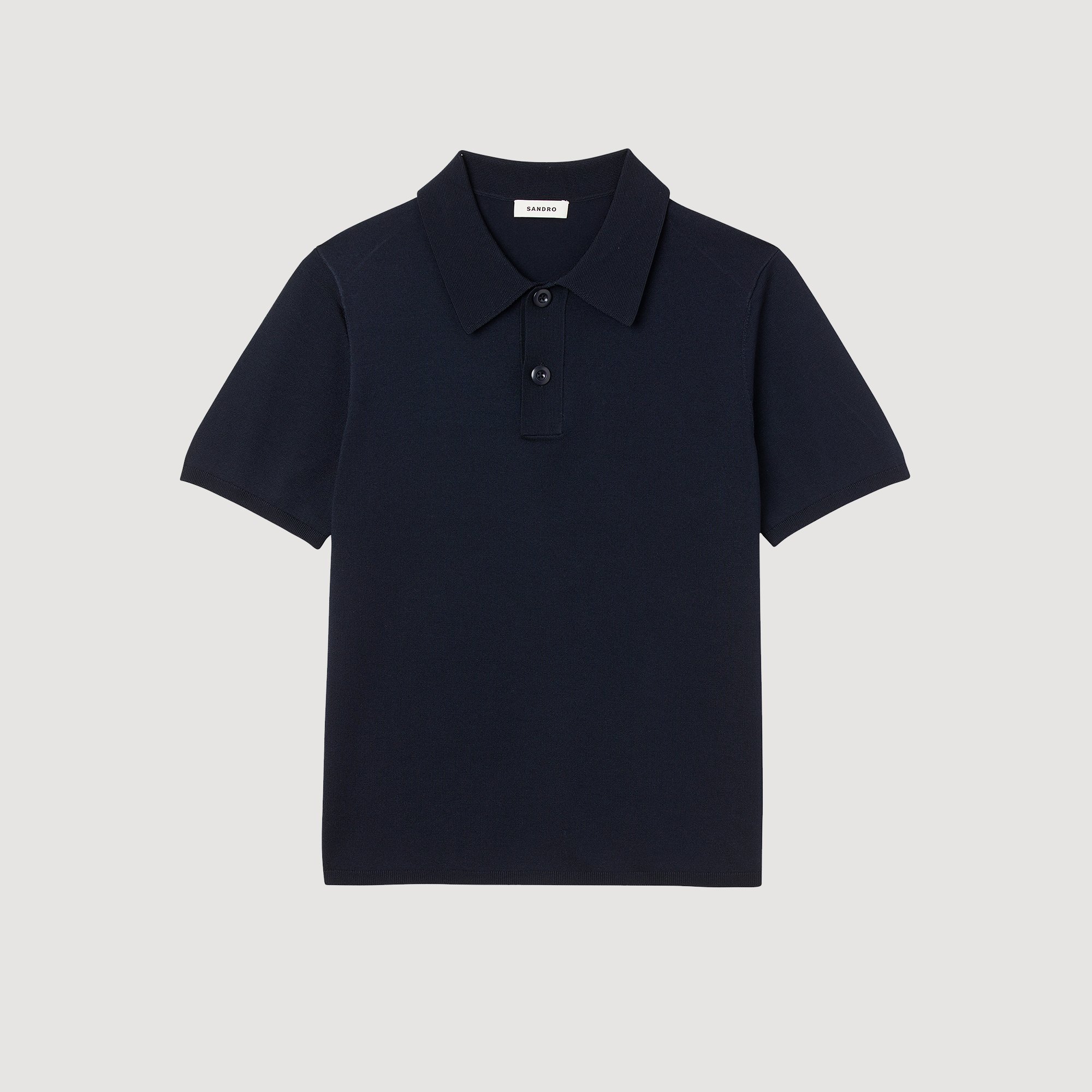 Polo en maille á manches courtes