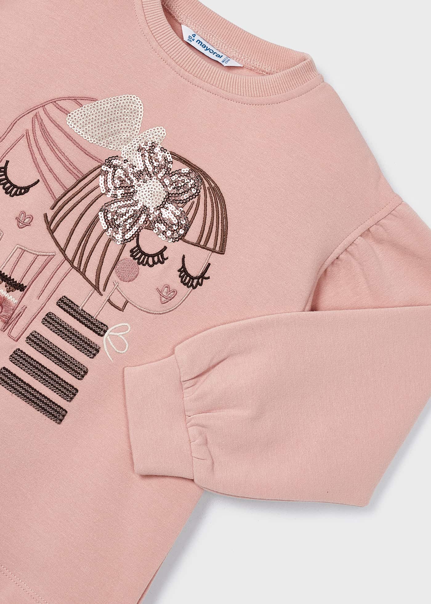 Conjunto de duas peças de leggings de camurça para meninas