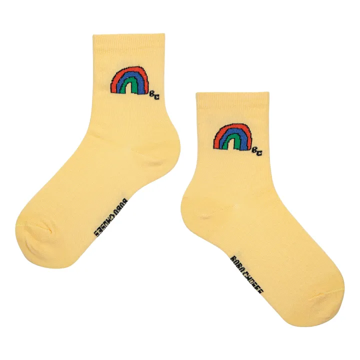 Bobo Choses Lot 2 Paires Chaussettes Arc-en-Ciel | Rose