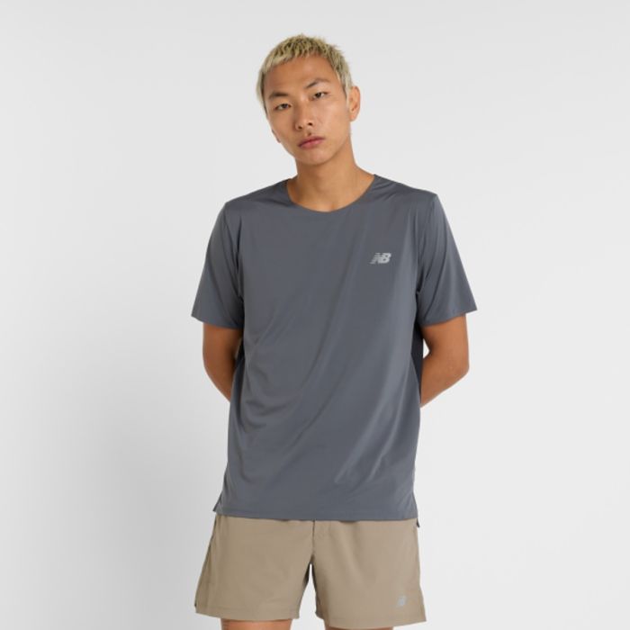 New Balance Herre T-shirts RC Race Day T-Shirt Grå