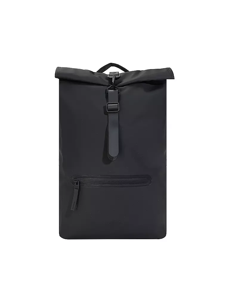 RAINS Rucksack ROLLTOP W3 schwarz