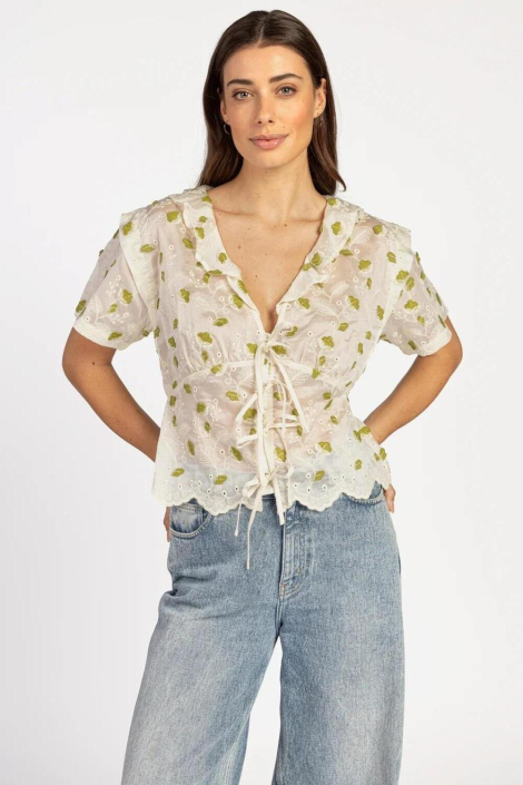 Aaiko ecru dames blouse