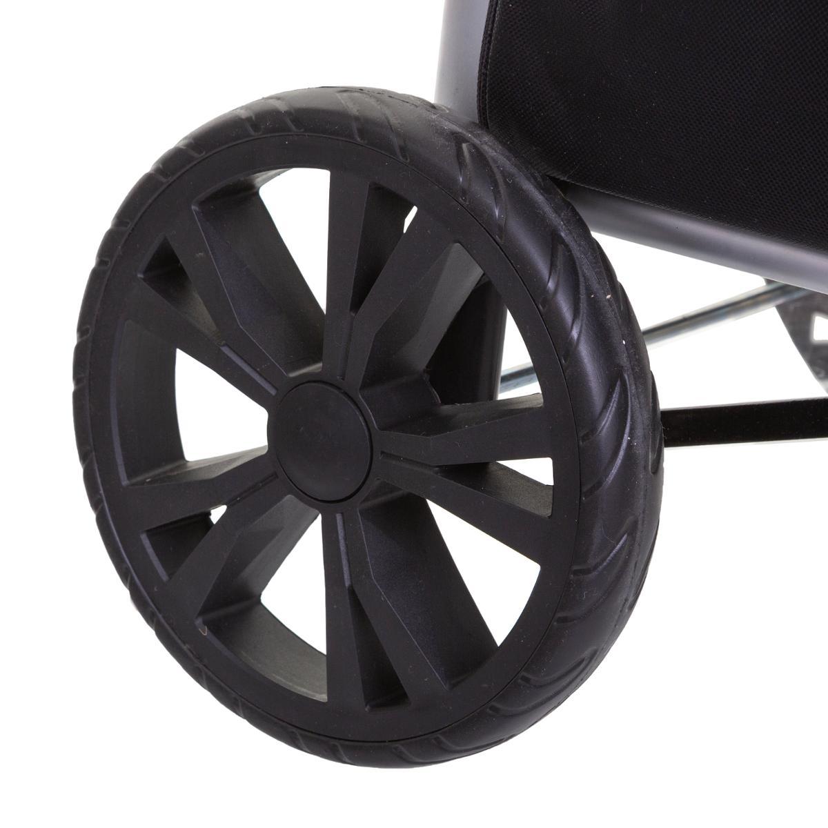 CHARIOT PLIANT 2 ROUES ALUMINIUM NOIR