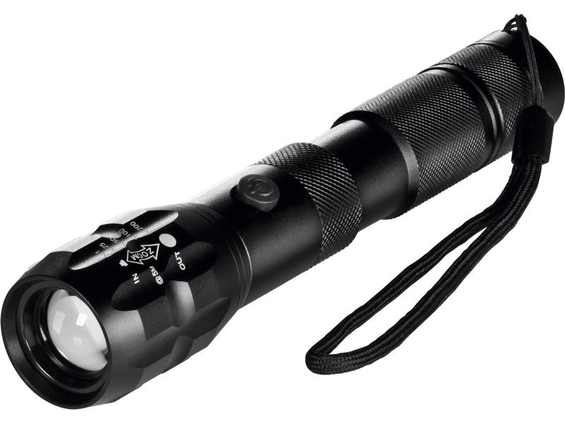 MAXXmee MAXXMEE Power-Taschenlampe 3.7 V 1800 mAh Schwarz Vielseitige Akku-Taschenlampe