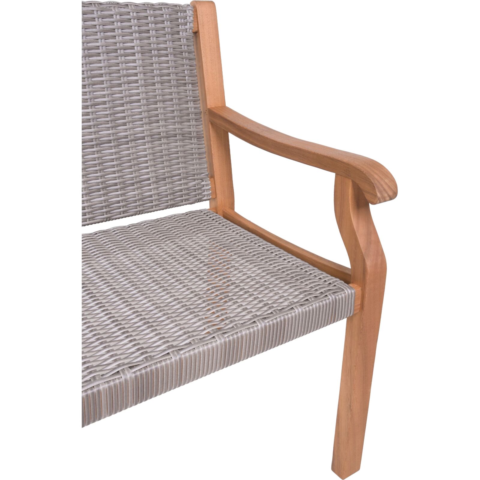 Bank ROSARIO - natur-grau - 120 cm breit