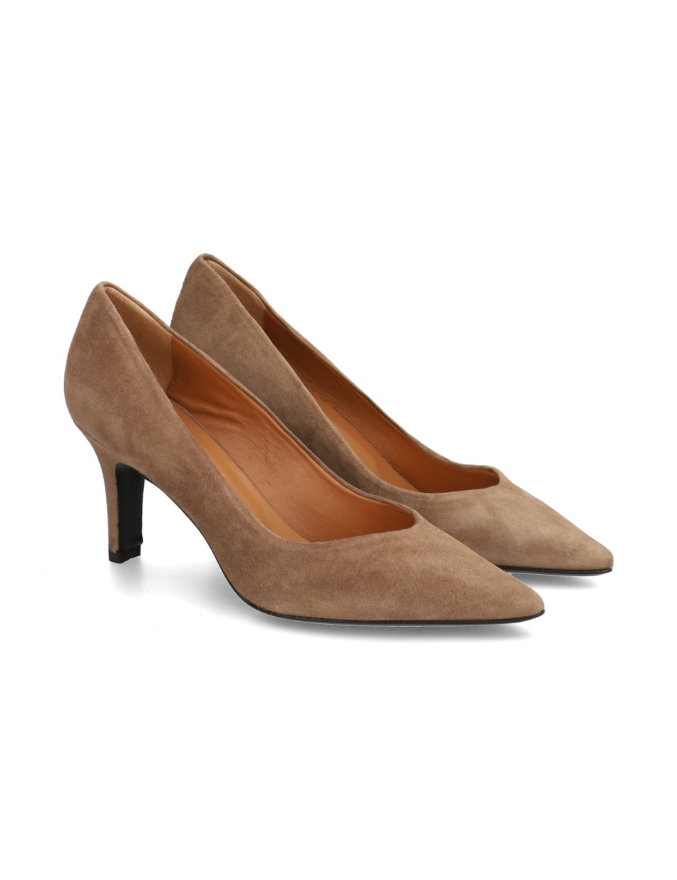 Veloursleder Pumps