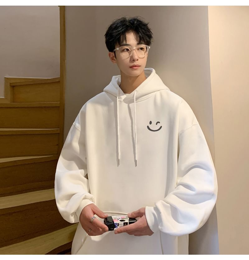 Bay Go Mall - Hoodie met smileygezichtprint