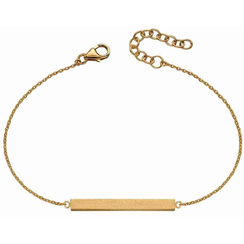 Bracelet plaqué or en argent 925/1000