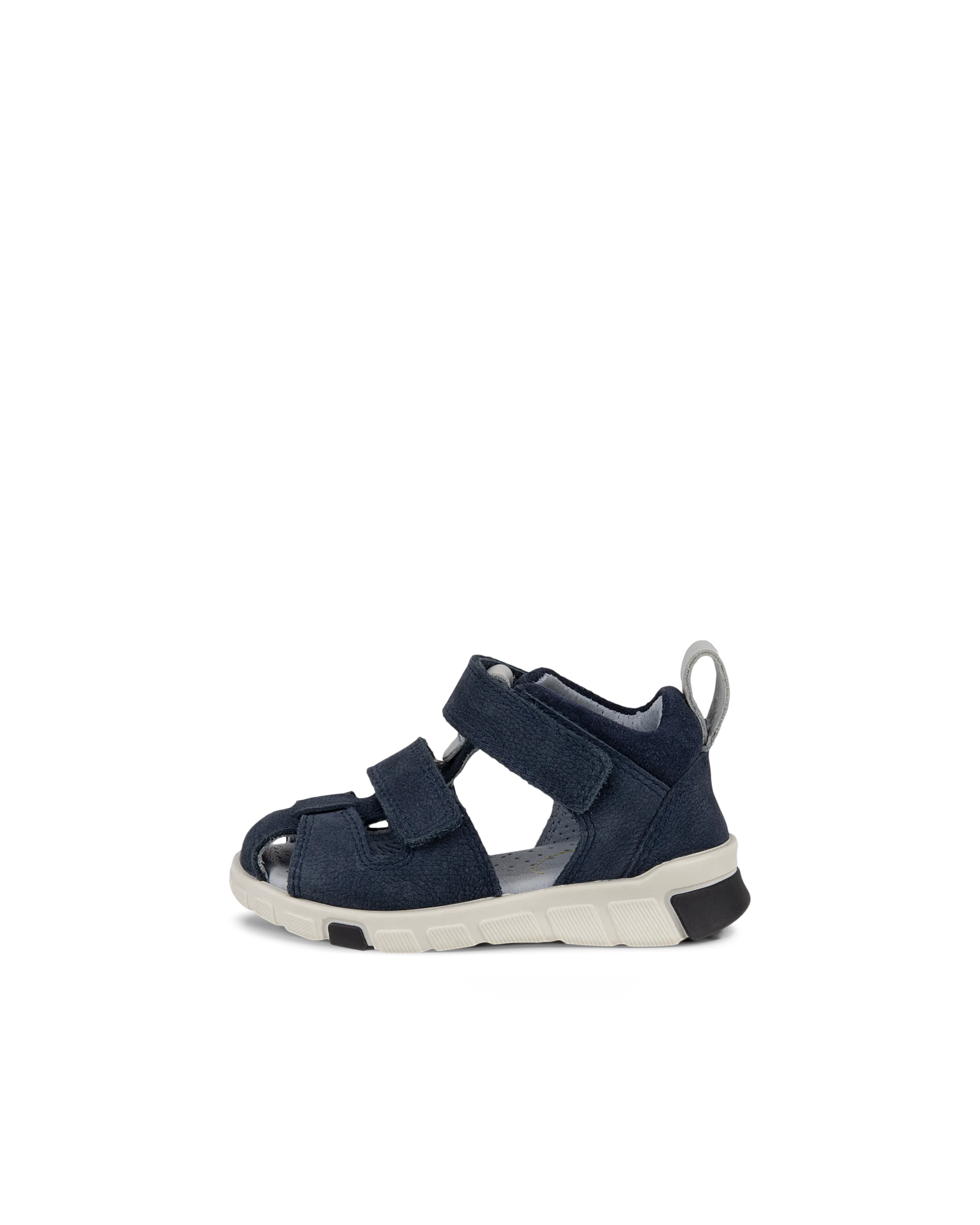 ECCO MINI STRIDE SANDAL Kinder Fischersandale aus Nubukleder Marineblau