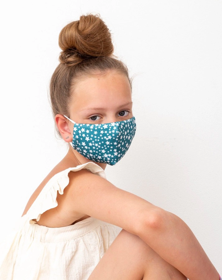 Mund-Nasen-Maske STAR MASK GREEN in petrol