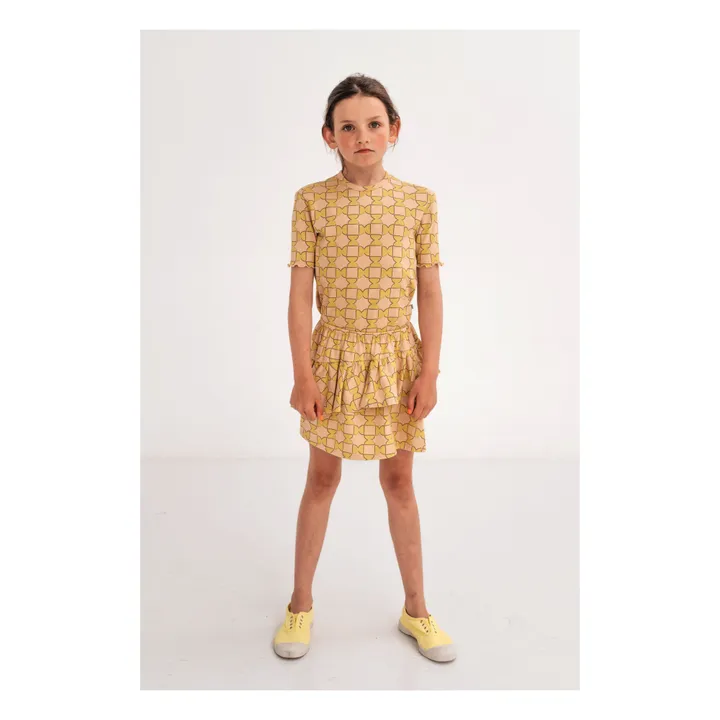 Repose AMS Jupe Coton Bio Yoyo | Jaune