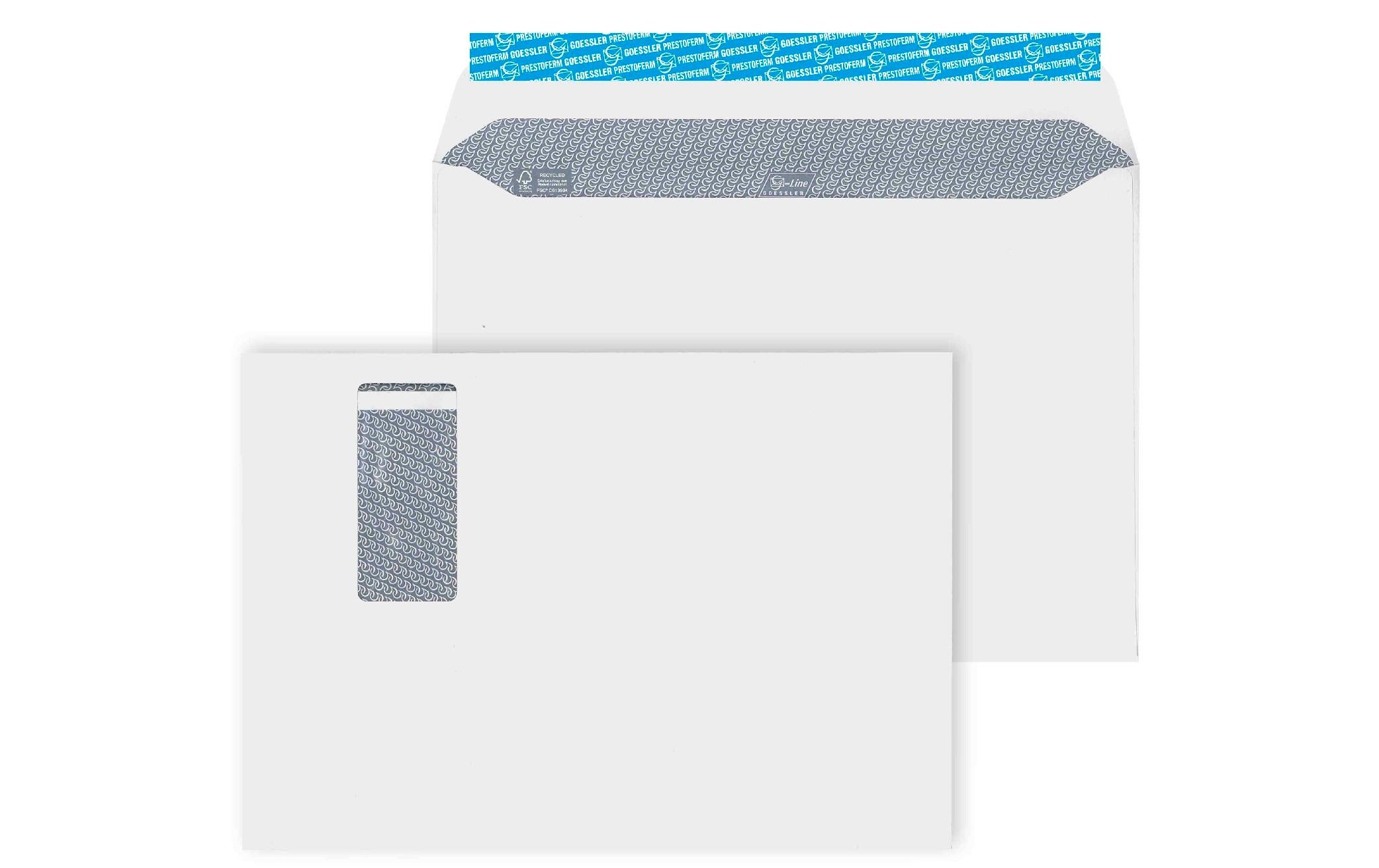 Couvert mit Fenster G-Line Revivo C4, Rechts, 250 StückCouvert aus Recyclingpapier