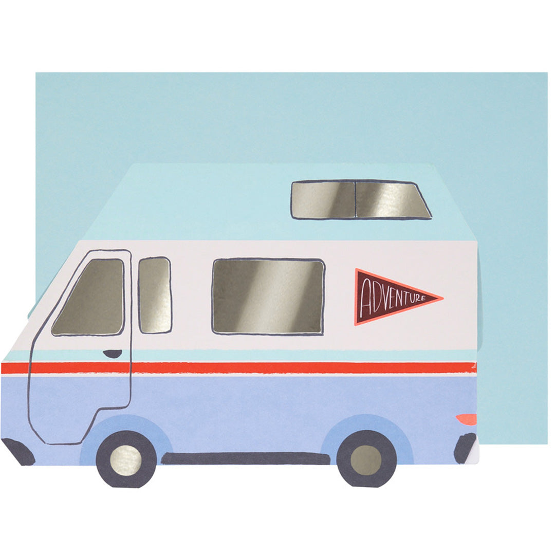 meri meri verjaardagskaart pop-up camper van