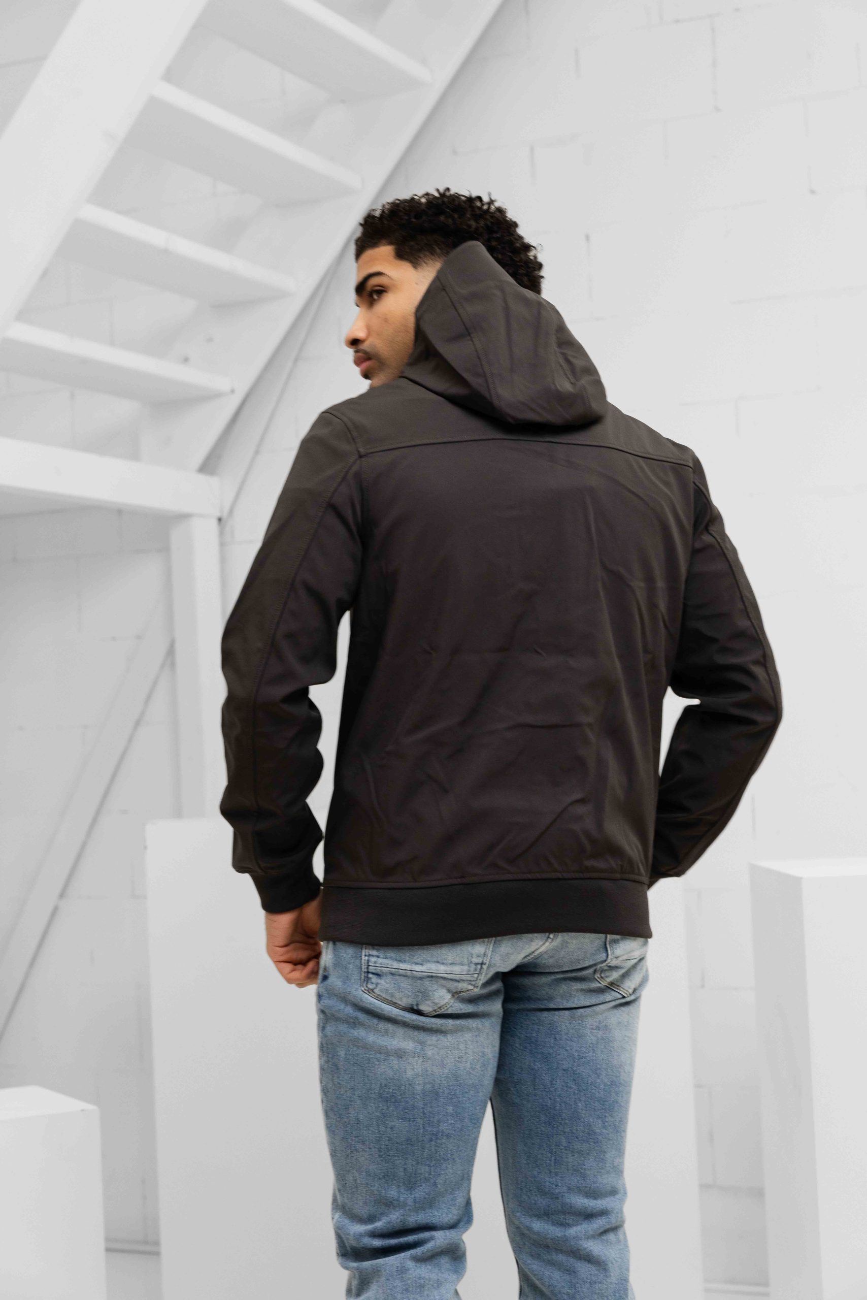 Lyle & Scott Softshell Jas Heren Donkergrijs