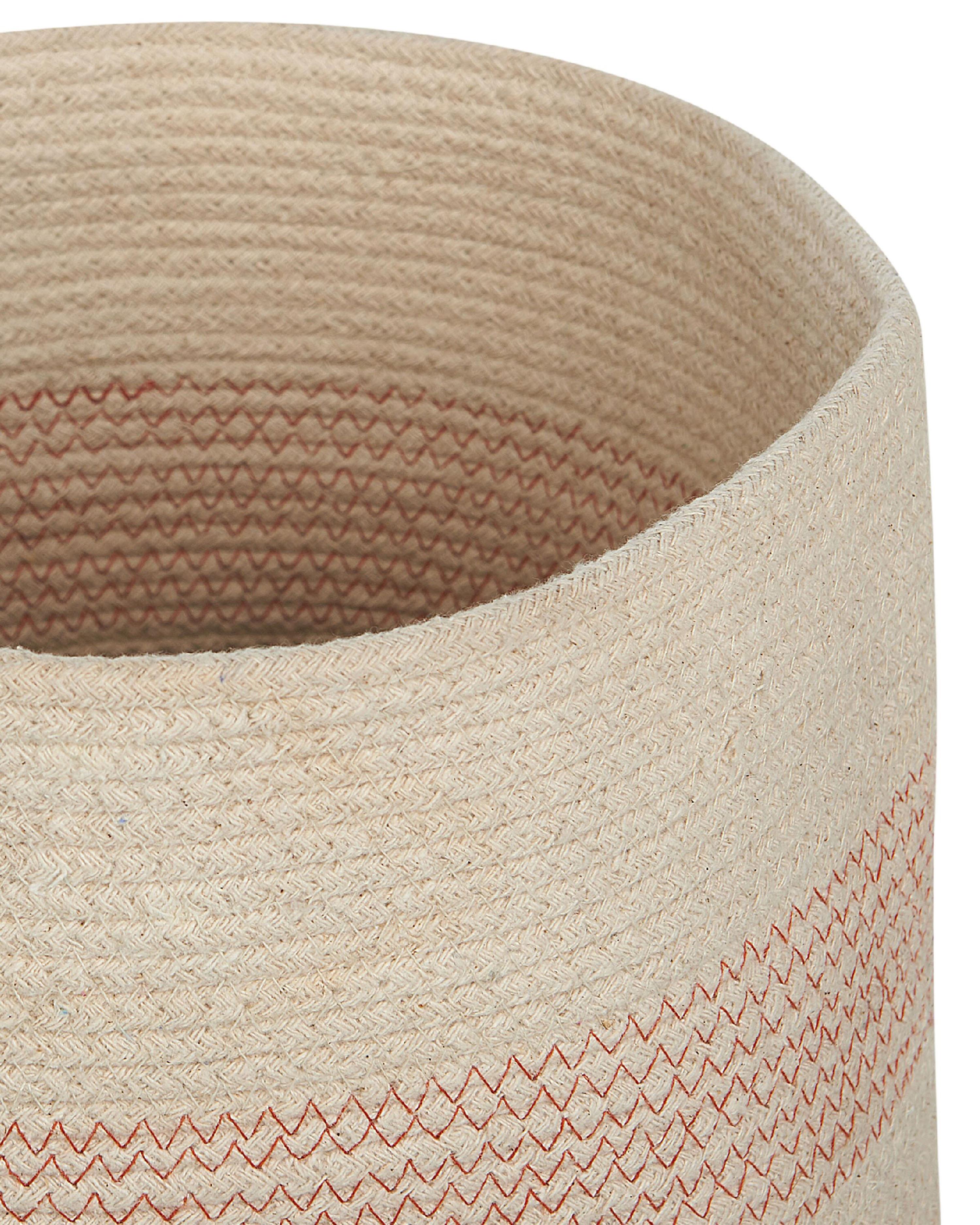 Set van 2 manden SILOPI Katoen Lichtbeige