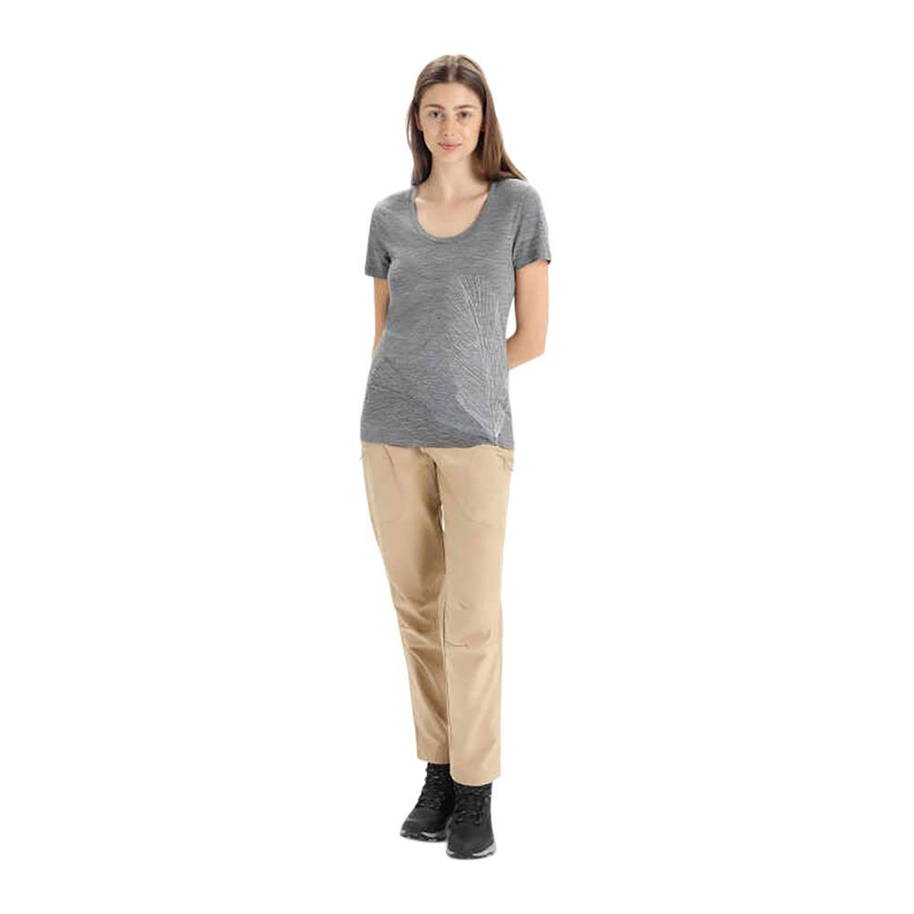Icebreaker TECH LITE II - Tee-shirt Femme gritstone hthr