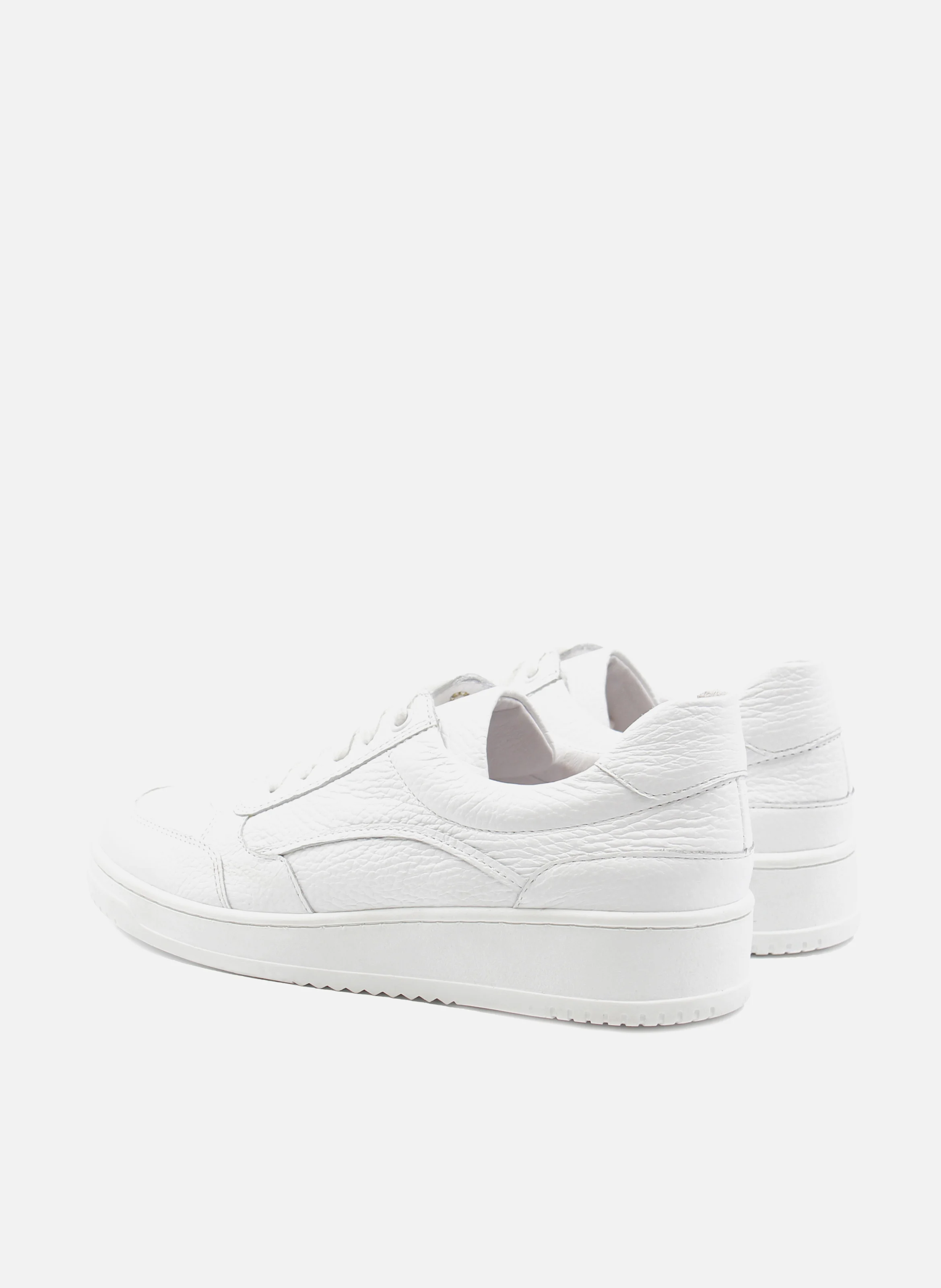 Baskets vintage cuir grainé | Blanc