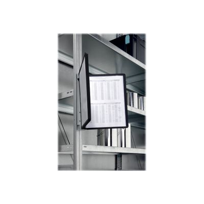 Durable Vario - Support mural magnétique avec 5 pochettes A4 - noir