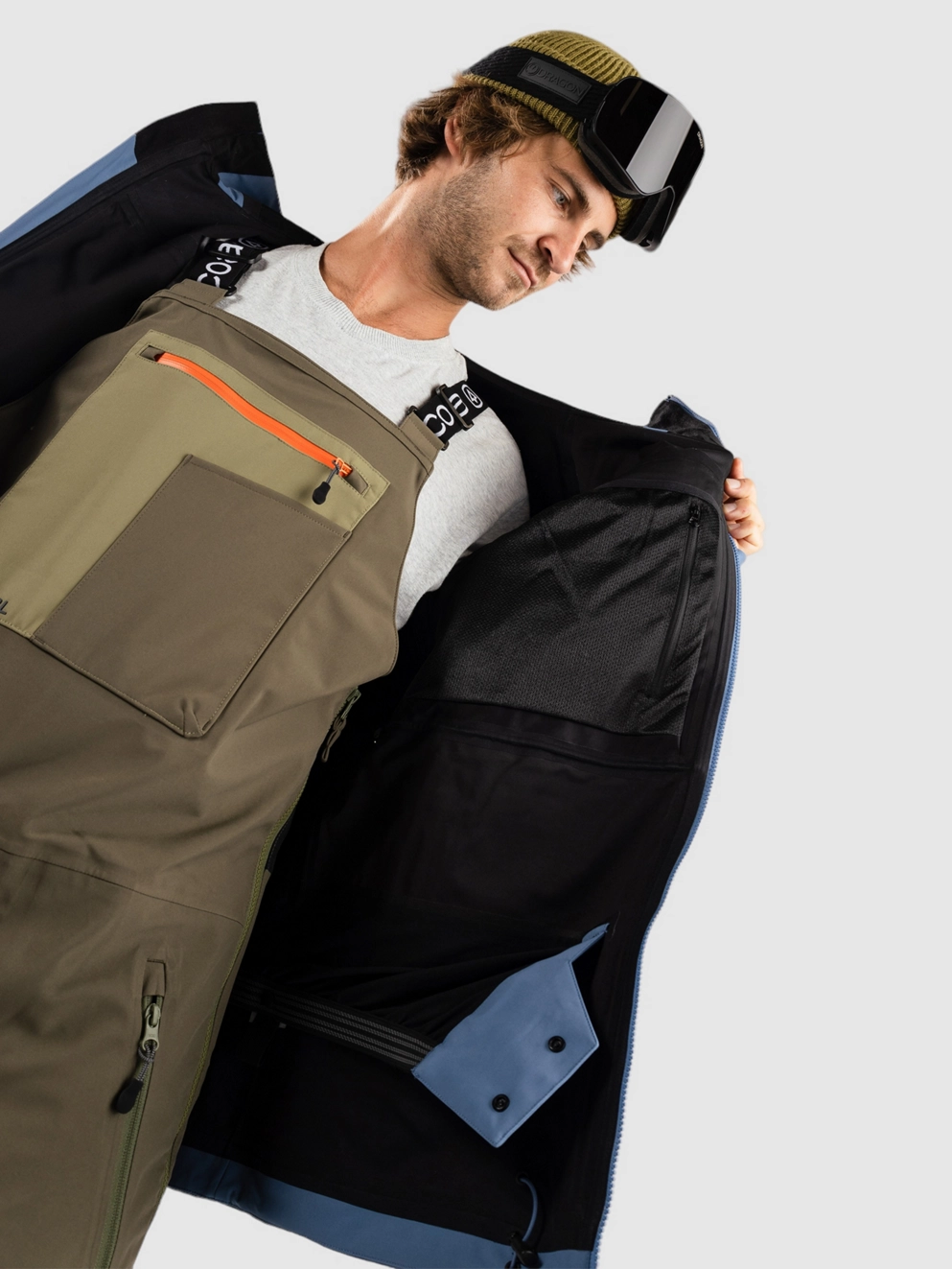 Coal Heron 3 L Jacket slate light olive